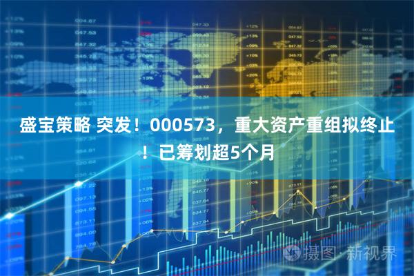 盛宝策略 突发！000573，重大资产重组拟终止！已筹划超5个月