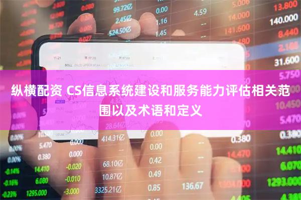 纵横配资 CS信息系统建设和服务能力评估相关范围以及术语和定义